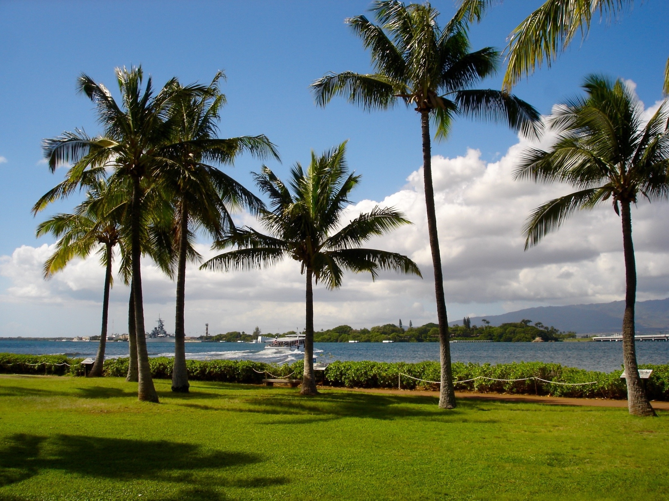 De beroemde Pearl Harbor op Hawaii