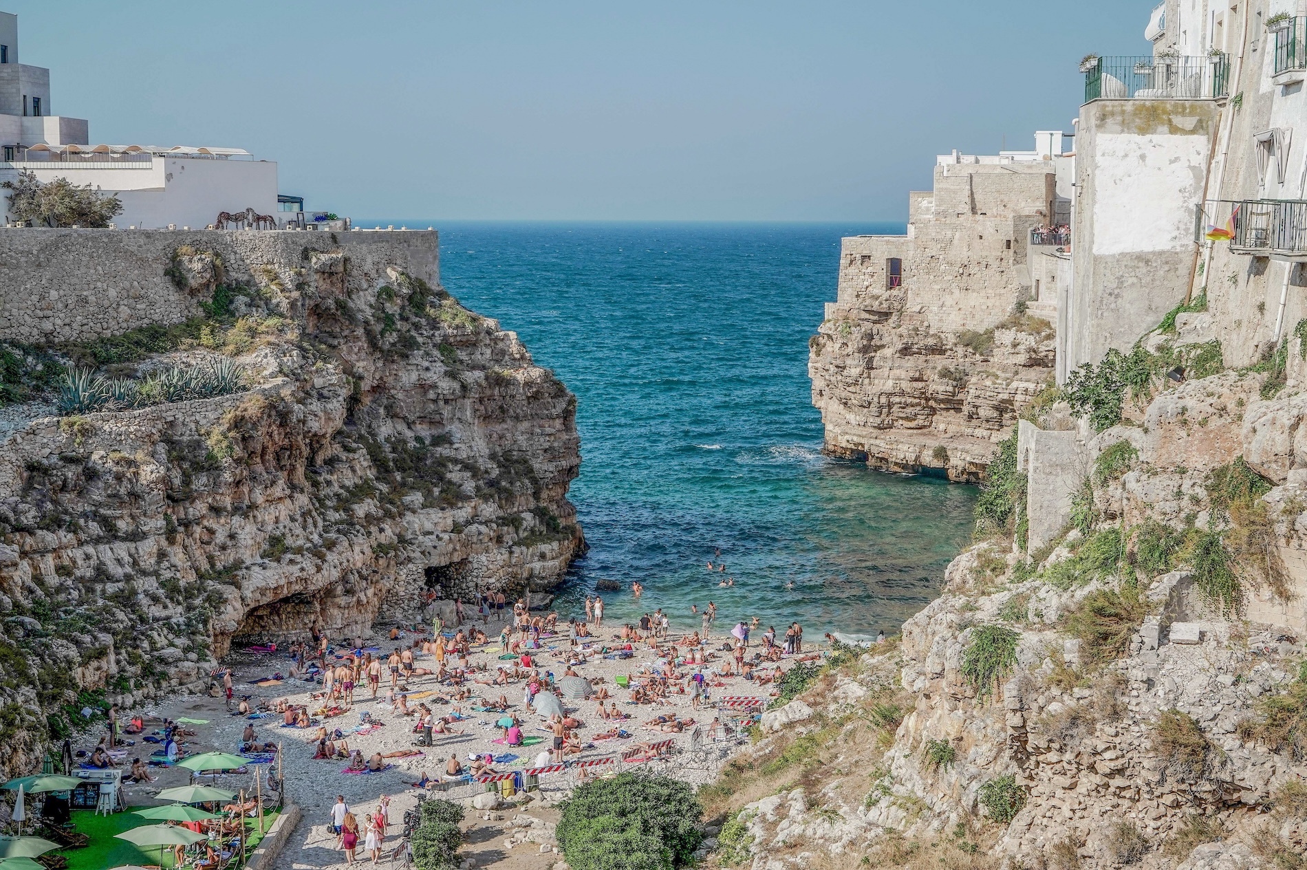 Pittoresk Polignano a Mare in Puglia