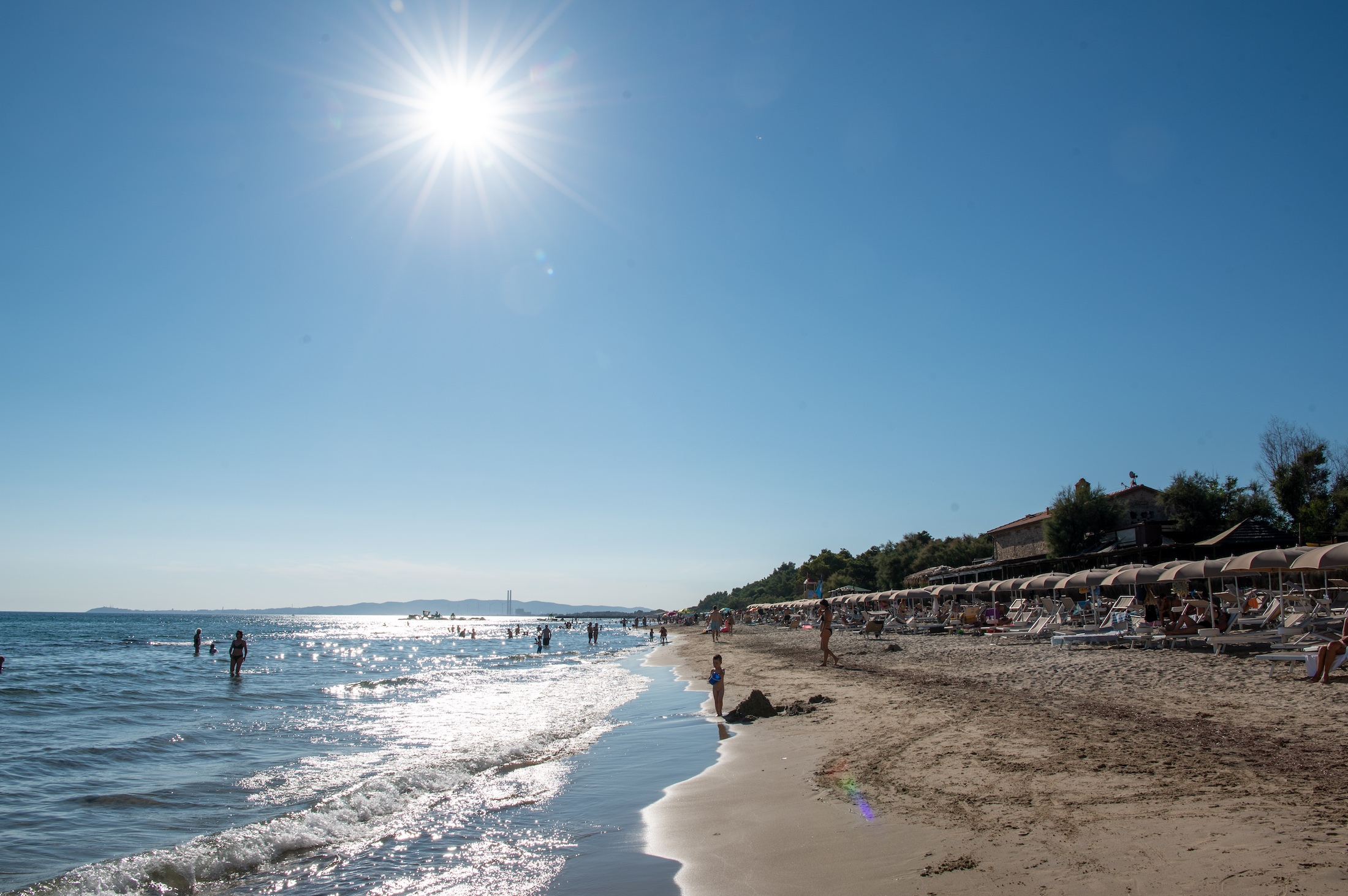 Naar het strand van Torre Mozza in Toscane