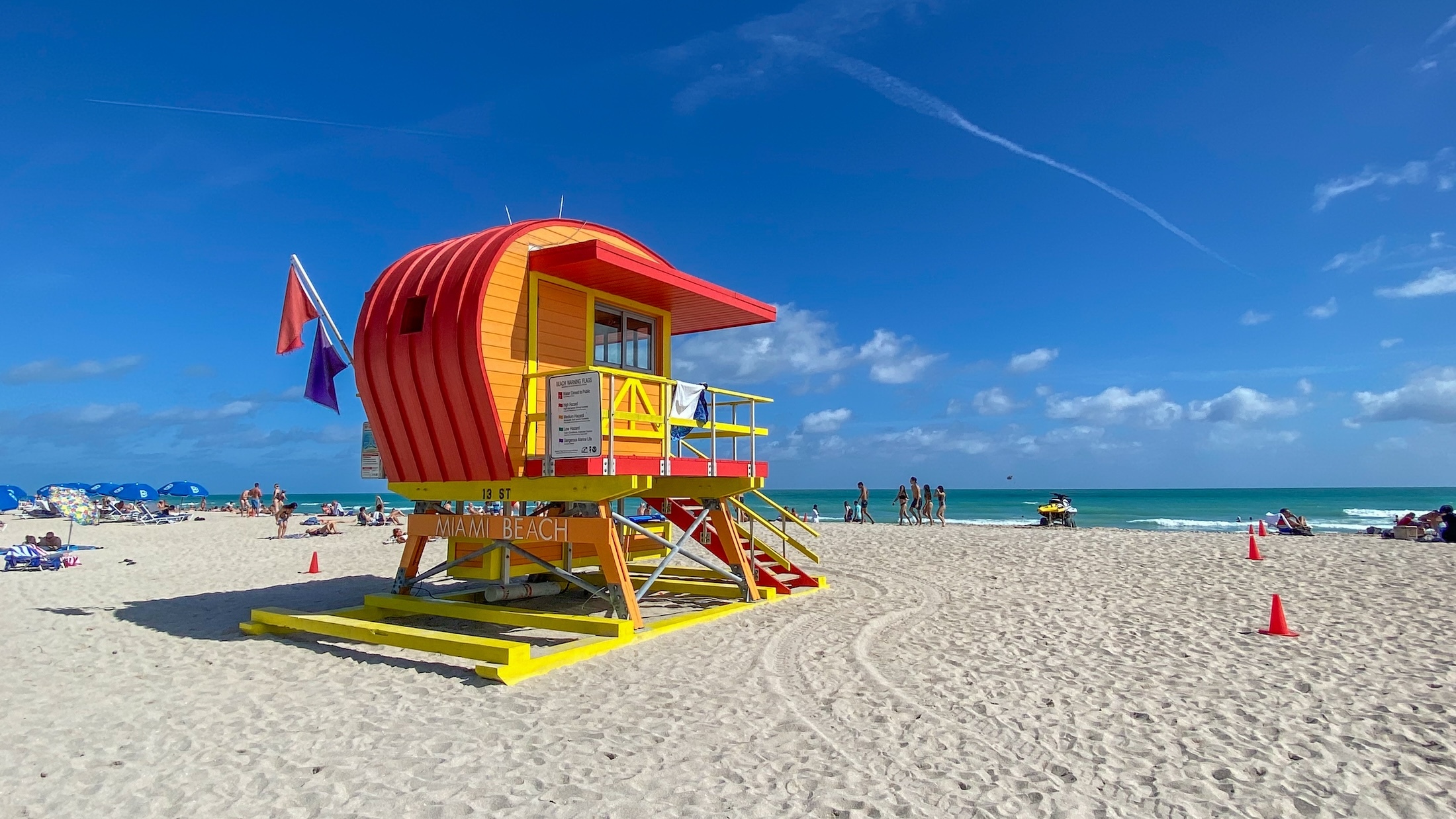 De kleurrijke Miami Beach Lifeguard Towers